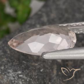 Morganite Flamant rose naturelle En forme de poire, 1.22 ct, VVS-VS