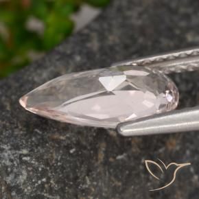 Morganite Flamant rose naturelle En forme de poire, 1.09 ct, VVS-VS