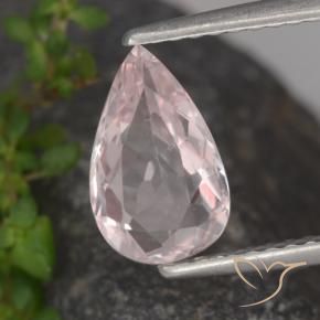 Morganite Rose naturelle En forme de poire, 1.16 ct, VVS-VS