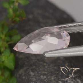 Morganite Rose naturelle En forme de poire, 1.16 ct, VVS-VS