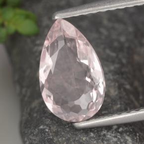 Morganite Flamant rose naturelle En forme de poire, 1.06 ct, VVS-VS