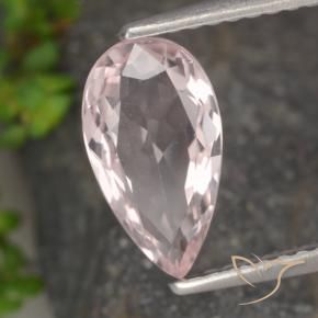 Morganite Rose clair naturelle En forme de poire, 1.18 ct, VVS