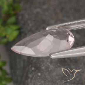 Morganite Rose clair naturelle En forme de poire, 1.18 ct, VVS