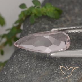 Morganite Flamant rose naturelle En forme de poire, 1.10 ct, VVS-VS