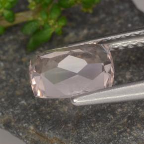 Morganite rose naturelle coupe coussin, 1,10 ct, VS