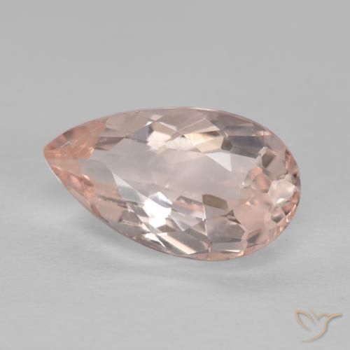 Morganite Flamant rose naturelle En forme de poire, 1.16 ct, VS