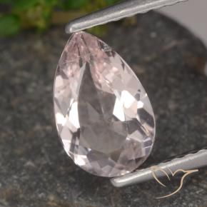 Morganite Flamant rose naturelle En forme de poire, 1.14 ct, VVS-VS