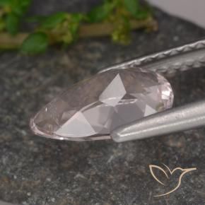 Morganite Flamant rose naturelle En forme de poire, 1.14 ct, VVS-VS