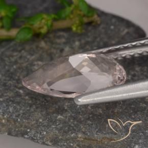 Morganite Flamant rose naturelle En forme de poire, 1.15 ct, VVS-VS