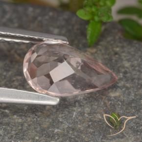 Morganite Rose clair naturelle En forme de poire, 1.01 ct, VS