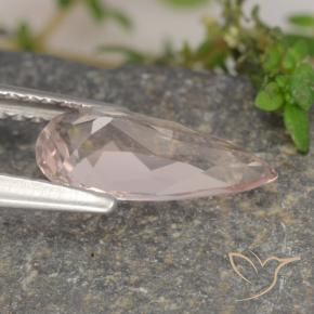 Morganite Rose moyen naturelle En forme de poire, 1.04 ct, VVS