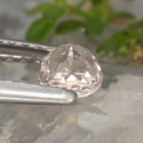 Morganite Rose clair naturelle Coupe roude, 0.32 ct, VS