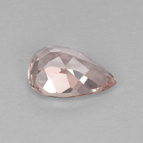 Morganite rose naturelle en forme de poire, 0,57 ct, VVS