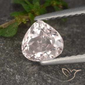 Morganite Flamant rose naturelle En forme de poire, 0.67 ct, VS