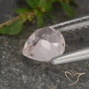 Morganite Flamant rose naturelle En forme de poire, 0.67 ct, VS