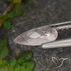 Morganite Rose moyen-léger naturelle En forme de poire, 0.48 ct, VVS-VS