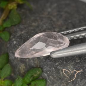 Morganite Ton rose rosé naturelle En forme de poire, 0.69 ct, VVS