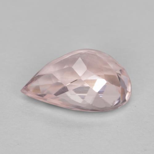 Morganite Flamant rose naturelle En forme de poire, 0.68 ct, VVS-VS