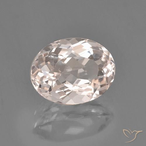 Morganite Rose très clair naturelle ovale, 2.43 ct, VS