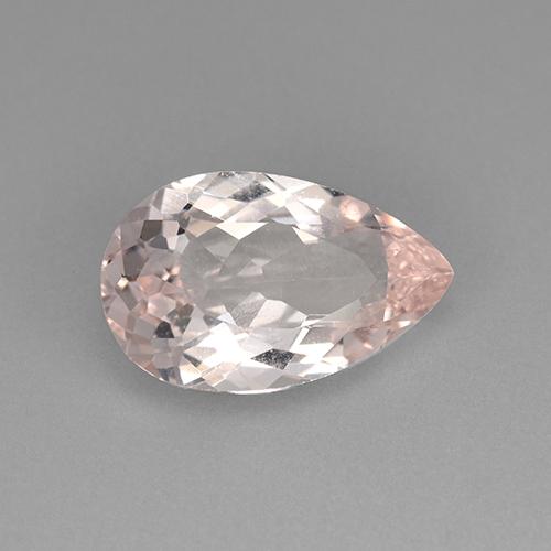 Morganite Rose moyen naturelle En forme de poire, 2.09 ct, VVS-VS