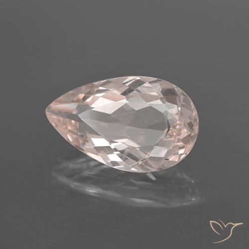 Morganite Rose clair naturelle En forme de poire, 2.09 ct, VS