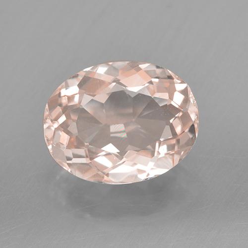 Morganite Saumon Rose naturelle Coupe ovale, 1.82 ct, VVS