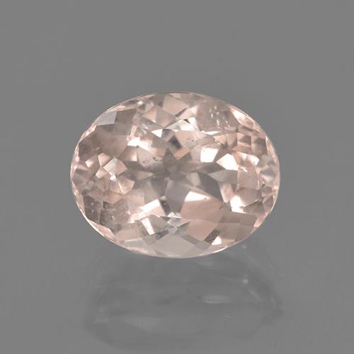Morganite rose naturelle coupe ovale, 2,73 ct, VS
