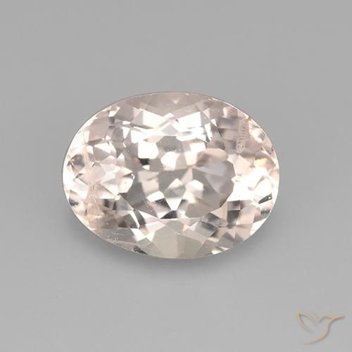 2.43ct Naturel Rose moyen-léger Morganite, ovale, VS