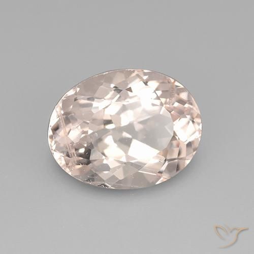 Morganite Rose moyen-léger naturelle ovale, 2.43 ct, VS