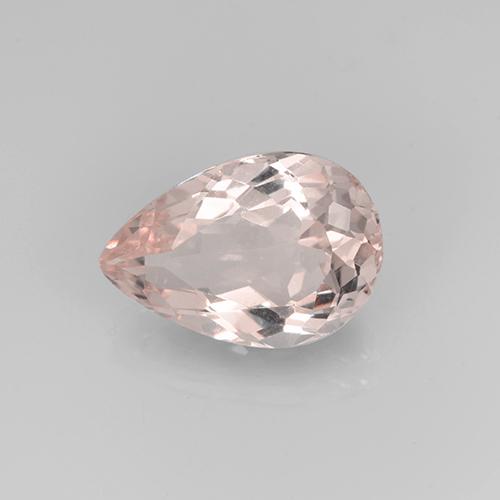 Morganite Rose clair naturelle En forme de poire, 2.73 ct, VVS-VS