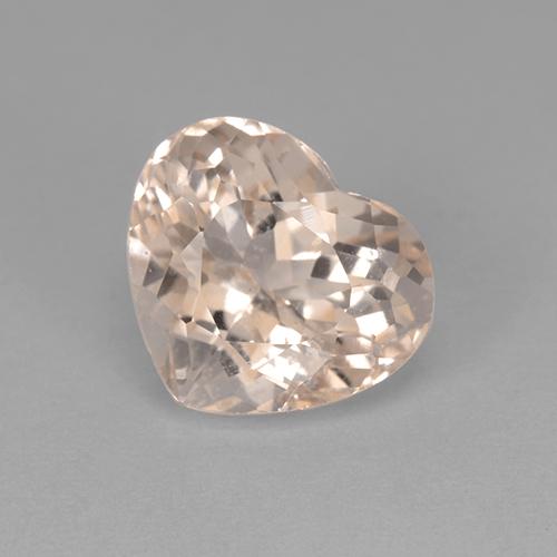 Morganite Saumon Rose naturelle Forme de coeur, 2.74 ct, VVS-VS
