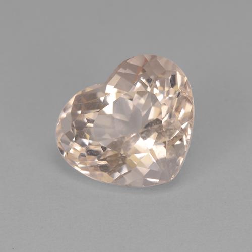 Morganite Saumon Rose naturelle Forme de coeur, 2.74 ct, VVS-VS