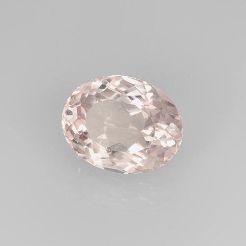Morganite rose naturelle coupe ovale, 2,66 ct, VVS-VS