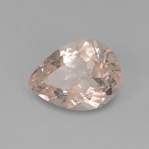 Morganite Rose très clair naturelle En forme de poire, 2.59 ct, VS