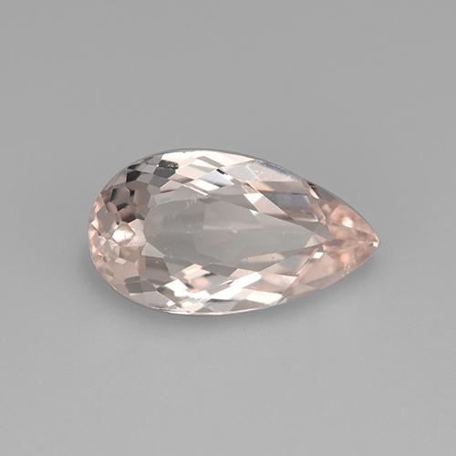 Morganite Rose clair naturelle En forme de poire, 2.52 ct, VS