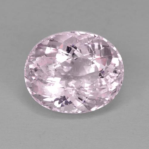 Morganite rose naturelle coupe ovale, 4,28 ct, VS