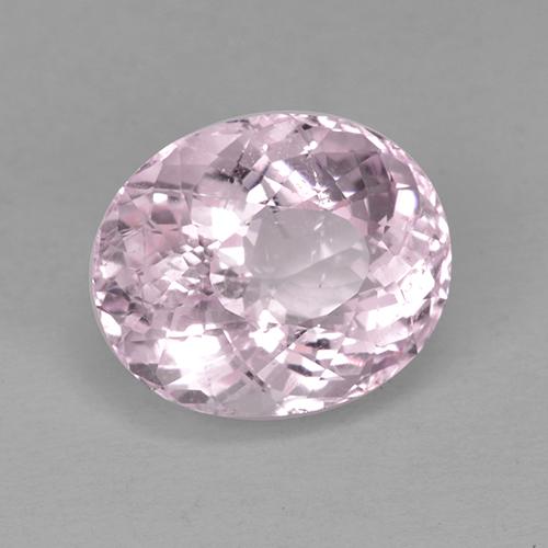 Morganite rose naturelle coupe ovale, 4,28 ct, VS