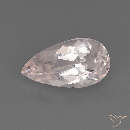 1.21ct Naturel Rose clair Morganite, En forme de poire, VS