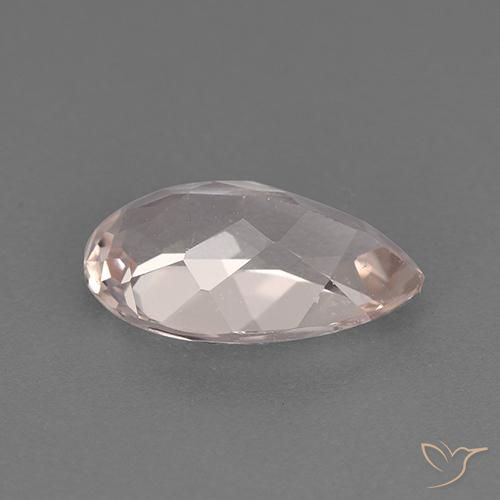 Morganite Rose moyen naturelle En forme de poire, 1.30 ct, VS