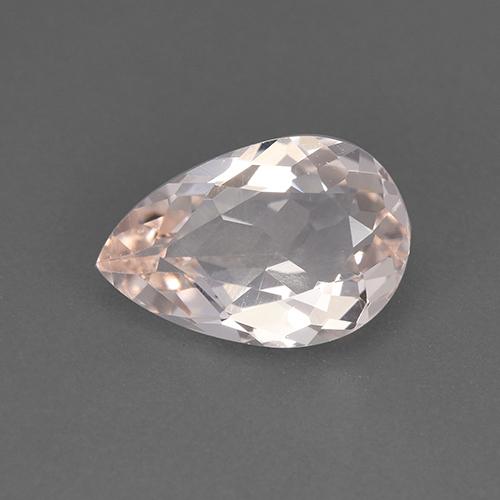 Morganite rose naturelle en forme de poire, 1,43 ct, VVS-VS