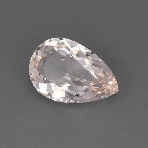 Morganite rose naturelle en forme de poire, 1,43 ct, VVS-VS