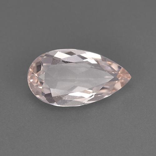Morganite rose naturelle en forme de poire, 1,11 ct, VVS-VS