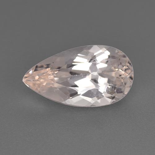 Morganite Flamant rose naturelle En forme de poire, 1.82 ct, VVS-VS