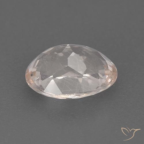 Morganite Saumon Rose naturelle ovale, 1.33 ct, VS-SI