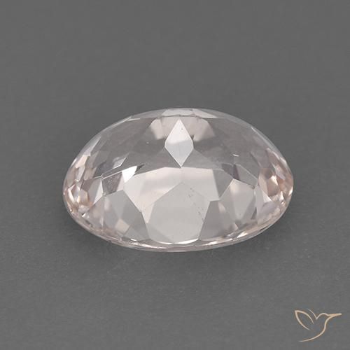 Morganite Saumon Rose naturelle ovale, 1.30 ct, VVS-VS