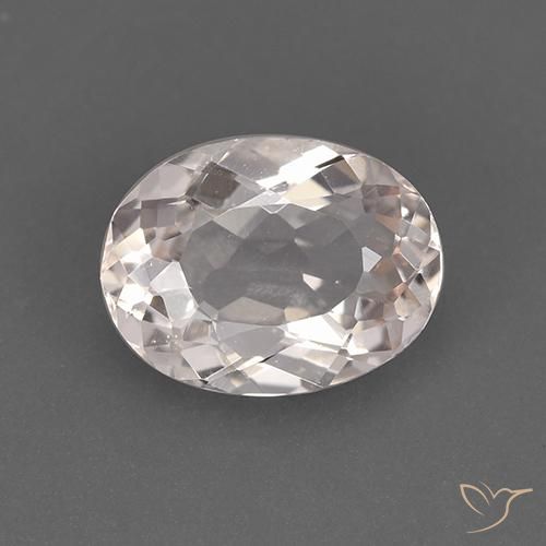 1.32ct Naturel Rose moyen-léger Morganite, ovale, VS