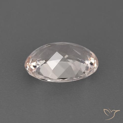 Morganite Rose moyen-léger naturelle ovale, 1.32 ct, VS