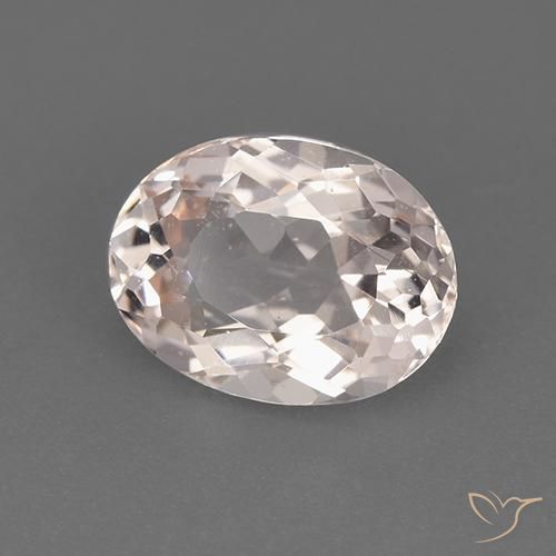 Morganite Saumon Rose naturelle ovale, 1.76 ct, VS