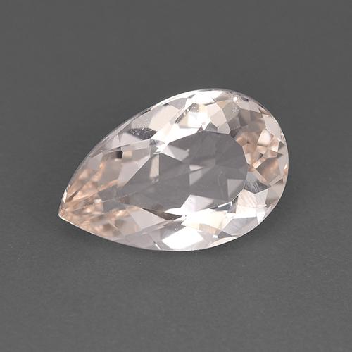 Morganite rose naturelle en forme de poire, 1,61 ct, VVS-VS