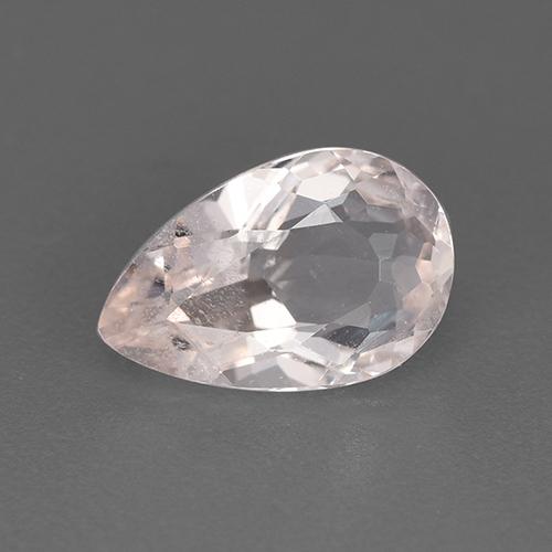 Morganite rose naturelle en forme de poire, 1,13 ct, VS